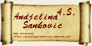 Andjelina Sanković vizit kartica